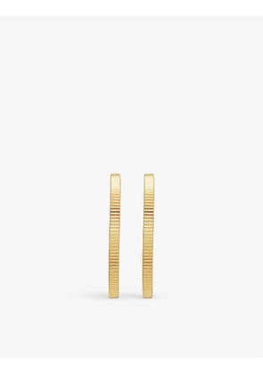 Disco 18ct yellow gold-plated vermeil sterling-silver large hoop earrings