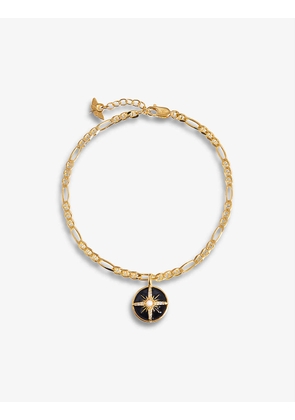 Harris Reed x Missoma 18ct recycled yellow gold-plated brass, crystal and pearl charm bracelet