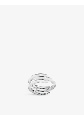 Tripled Arc sterling silver ring