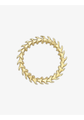 Serpent Trace yellow gold-vermeil bracelet