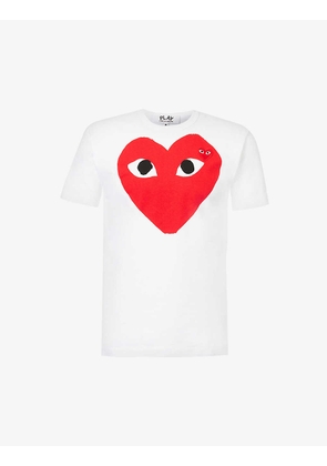 Heart logo cotton-jersey T-shirt