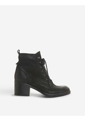 Patsie D shearling-lined leather ankle boots