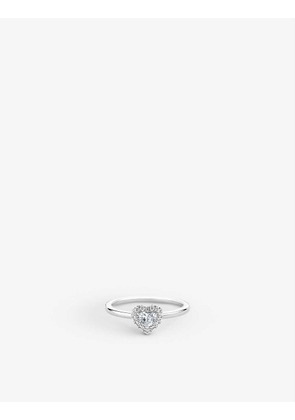 Aura Heart platinum and 0.29ct brilliant-cut diamond ring