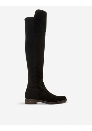 Tropic suede over-the-knee stretch boots
