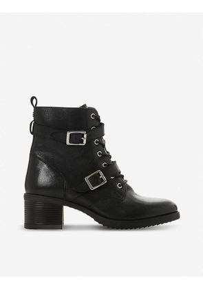 Paxtone buckled leather boots