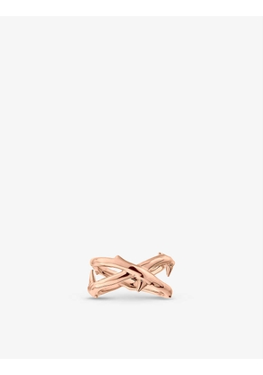 Rose Thorn rose gold-plated vermeil silver ring