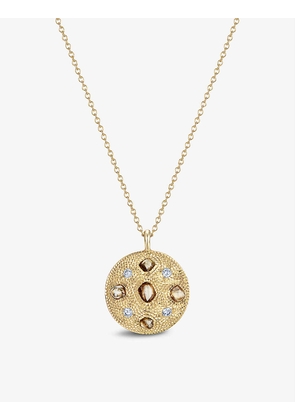 Talisman 18ct yellow-gold and 0.64ct rough diamond necklace