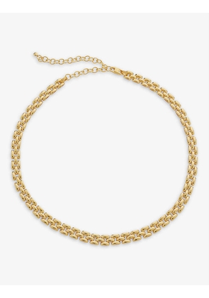 Heirloom recycled 18ct yellow gold-plated vermeil sterling-silver chain necklace