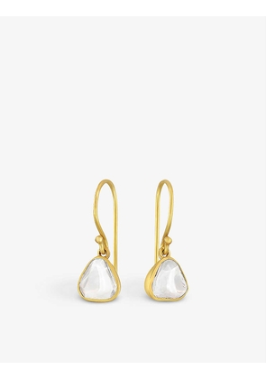 Sophie Theakston Polki 18ct yellow gold and diamond earrings