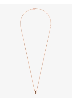 Quatre Classique mini 18ct rose-gold and PVD pendant necklace