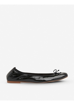Trilly patent leather ballerina flats
