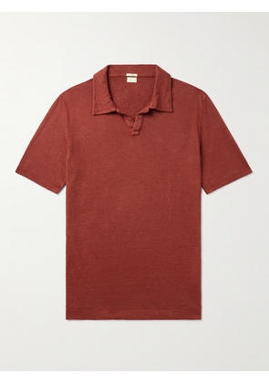 Massimo Alba - Aruba Linen-Piqué Polo Shirt - Men - Red - S