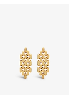 Heirloom recycled 18ct yellow gold-plated vermeil sterling-silver cocktail earrings