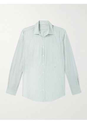 Massimo Alba - Genova Striped Cotton-Poplin Shirt - Men - Blue - S