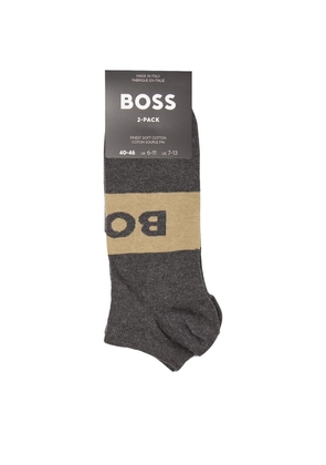 BOSS Jacquard Logo Trainer Arch Socks (Pack of 2)