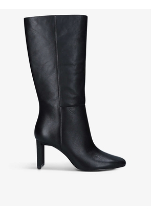 Lille leather heeled knee-high boots