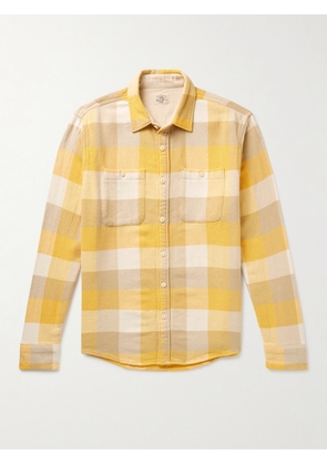 Faherty - The Surf Checked Organic Cotton-Flannel Shirt - Men - Yellow - S