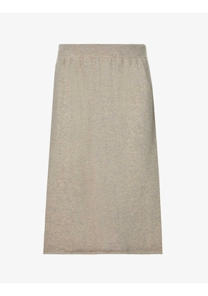 Fifty cashmere-blend midi skirt