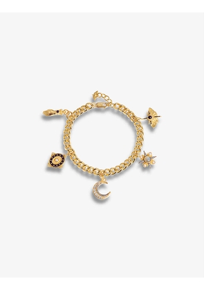 Harris Reed x Missoma recycled 18ct yellow gold-plated brass, pearl and moonstone charm bracelet
