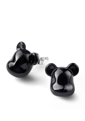 Baccarat x Medicom Sterling Silver And Crystal Toy Be@Rbrick Earrings