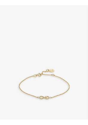 With Love Darling #12 Infinity 14ct yellow gold-plated vermeil sterling-silver bracelet