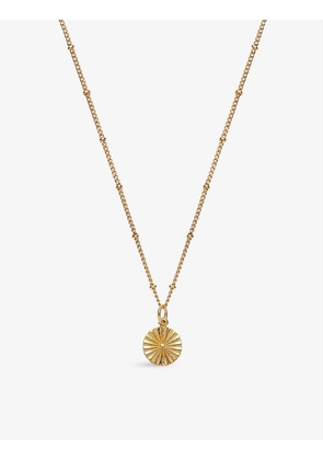 With Love Darling #9 Wheel 14ct yellow gold-plated vermeil sterling silver necklace