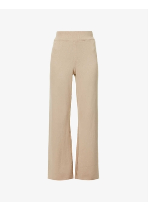 Hayden high-rise stretch-knit trousers