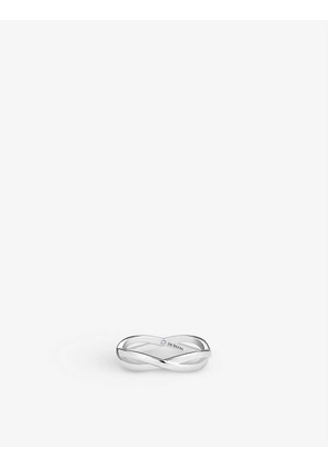 Infinity 18ct white-gold and 0.06ct diamond ring