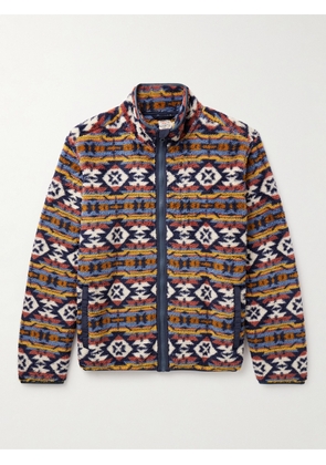 Faherty - Printed Recycled-Fleece Jacket - Men - Blue - S