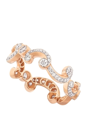 Fabergé Rose Gold and Diamond Rococo Ring