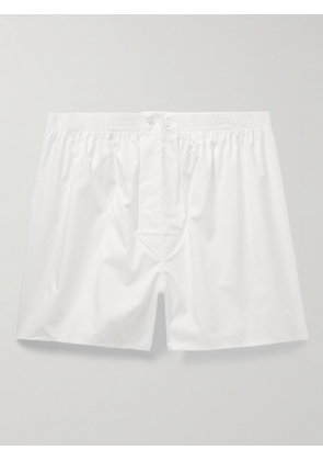 Derek Rose - Savoy Cotton Boxer Shorts - Men - White - S
