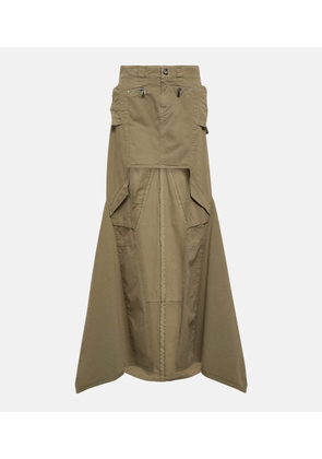 Coperni Paneled cotton maxi skirt