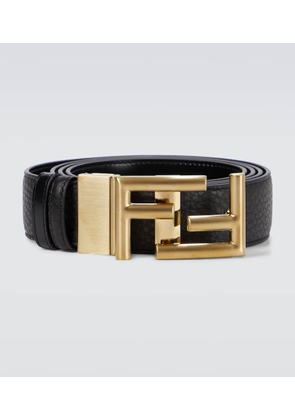 Fendi Leather FF buckle belt