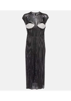 Christopher Kane Crystal-embellished cutout midi dress