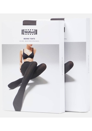 Wolford Set of 2 10-denier tights
