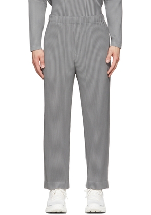 HOMME PLISSÉ ISSEY MIYAKE Grey Monthly Color February Trousers