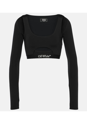 Off-White Logo cutout cropped top