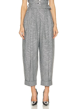 Alexandre Vauthier Large Pant in Black & White - Black,White. Size 38 (also in 40).