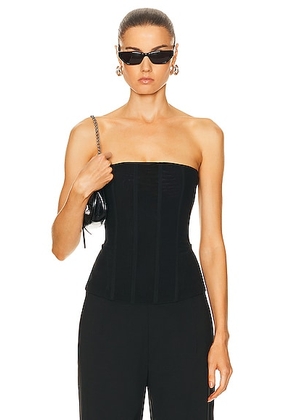 Miaou Libra Corset Top in Black - Black. Size XS (also in ).