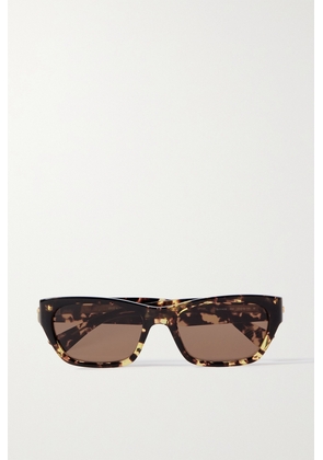 Bottega Veneta Eyewear - Square-frame Tortoiseshell Acetate And Gold-tone Sunglasses - Brown - One size