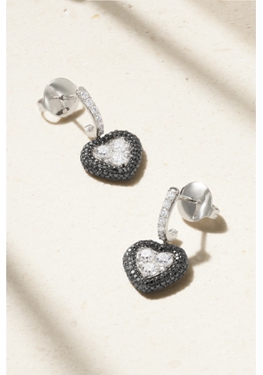 Kamyen - Manaal 18-karat White Gold Diamond Earrings - One size