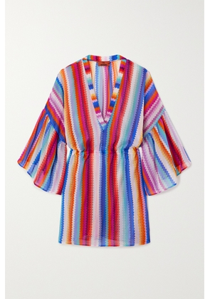 Missoni - Mare Striped Cotton And Silk-blend Voile Mini Dress - Multi - IT36,IT38,IT40,IT42,IT44,IT46,IT48