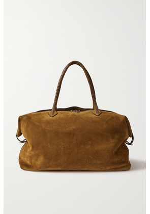 Métier - Weekend Xl Leather-trimmed Suede Tote - Brown - One size