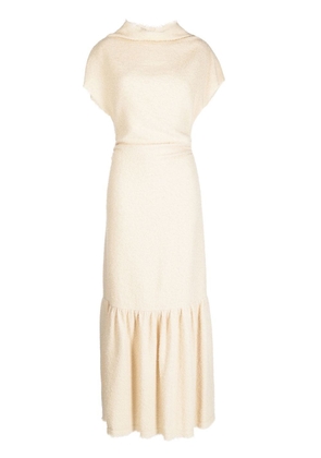By Malene Birger knitted short-sleeved knitted dress - Neutrals