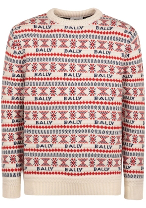 Bally patterned-intarsia wool jumper - Neutrals