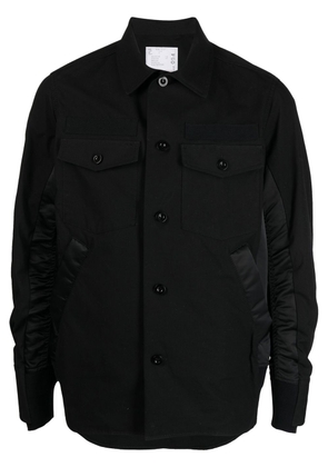 sacai layered button-up shirt - Black