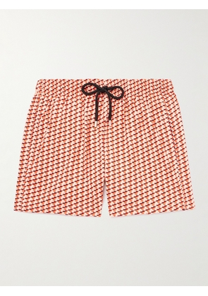 Vilebrequin - Moorise Straight-Leg Mid-Length Printed Recycled Swim Shorts - Men - Red - S