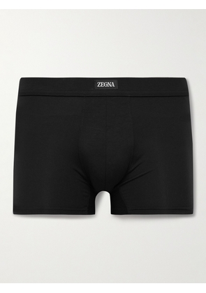Zegna - Stretch-Modal Boxer Briefs - Men - Black - S