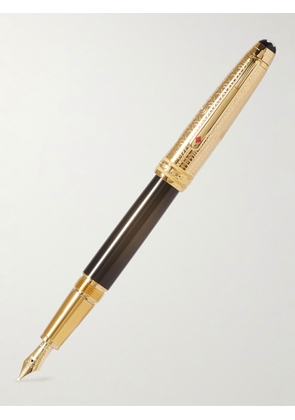 Montblanc - Meisterstück Around the World in 80 Days Doué Classique Resin and Gold-Plated Fountain Pen - Men - Brown