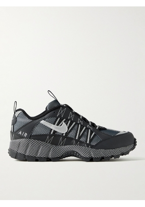 Nike - Air Humara QS Leather-Trimmed Mesh Sneakers - Men - Black - US 5